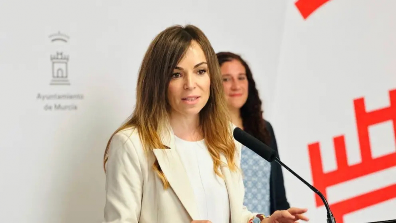 Rebeca P&eacute;rez durante una rueda de prensa (Imagen de archivo).