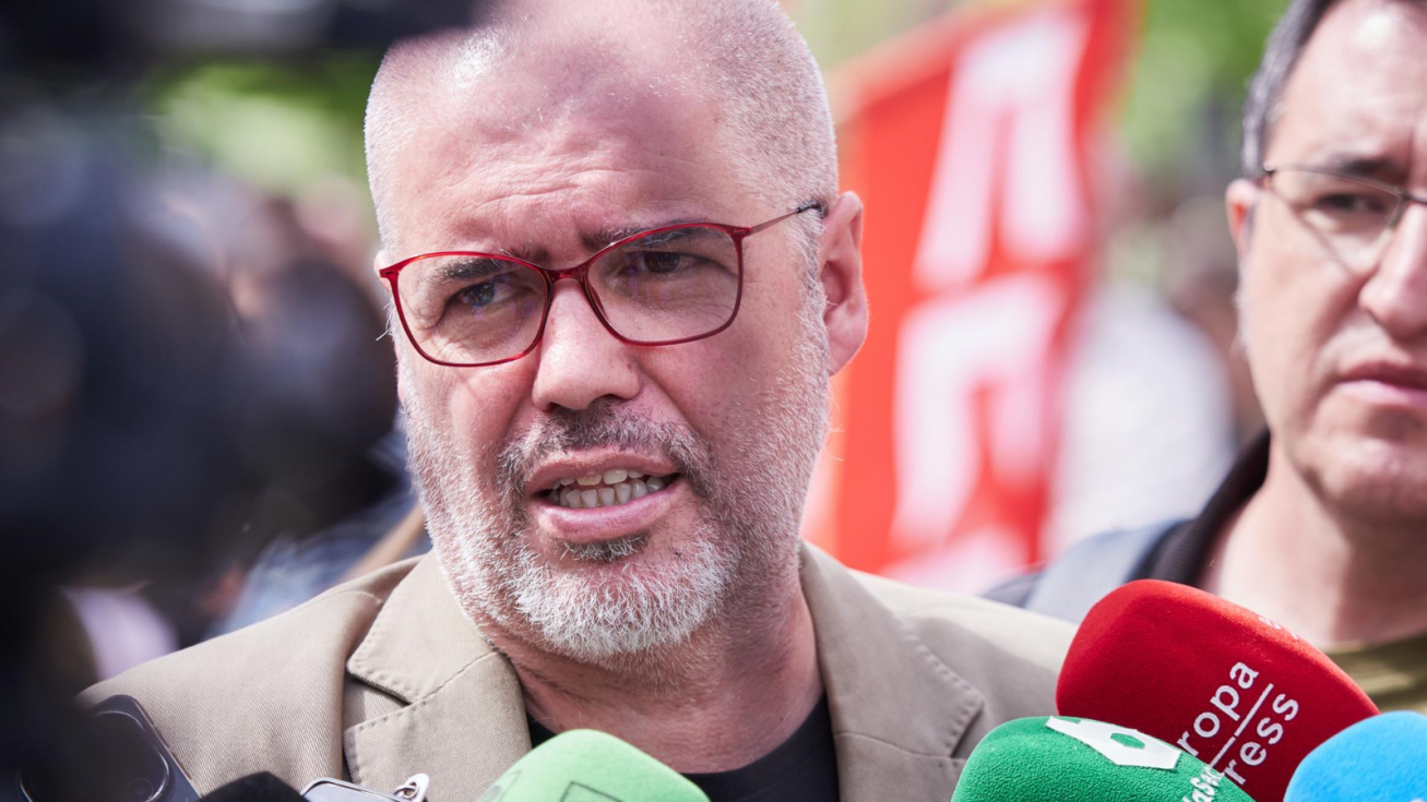 El secretario general de CCOO, Unai Sordo. El secretario general de CCOO, Unai Sordo.