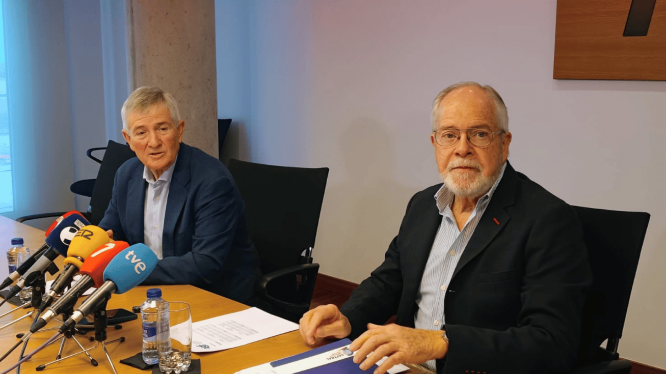 El presidente de FROET, Pedro Díaz, y el secretario general de la federación, Manuel Pérezcarro - FROET El presidente de FROET, Pedro Díaz, y el secretario general de la federación, Manuel Pérezcarro - FROET