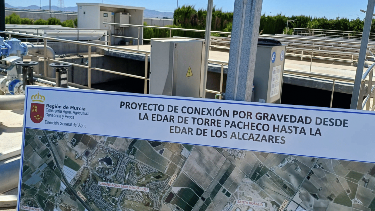 Torre Pacheco y Los Alcázares conectarán sus depuradoras para ganar agua regenerada para el campo - CARM Torre Pacheco y Los Alcázares conectarán sus depuradoras para ganar agua regenerada para el campo - CARM