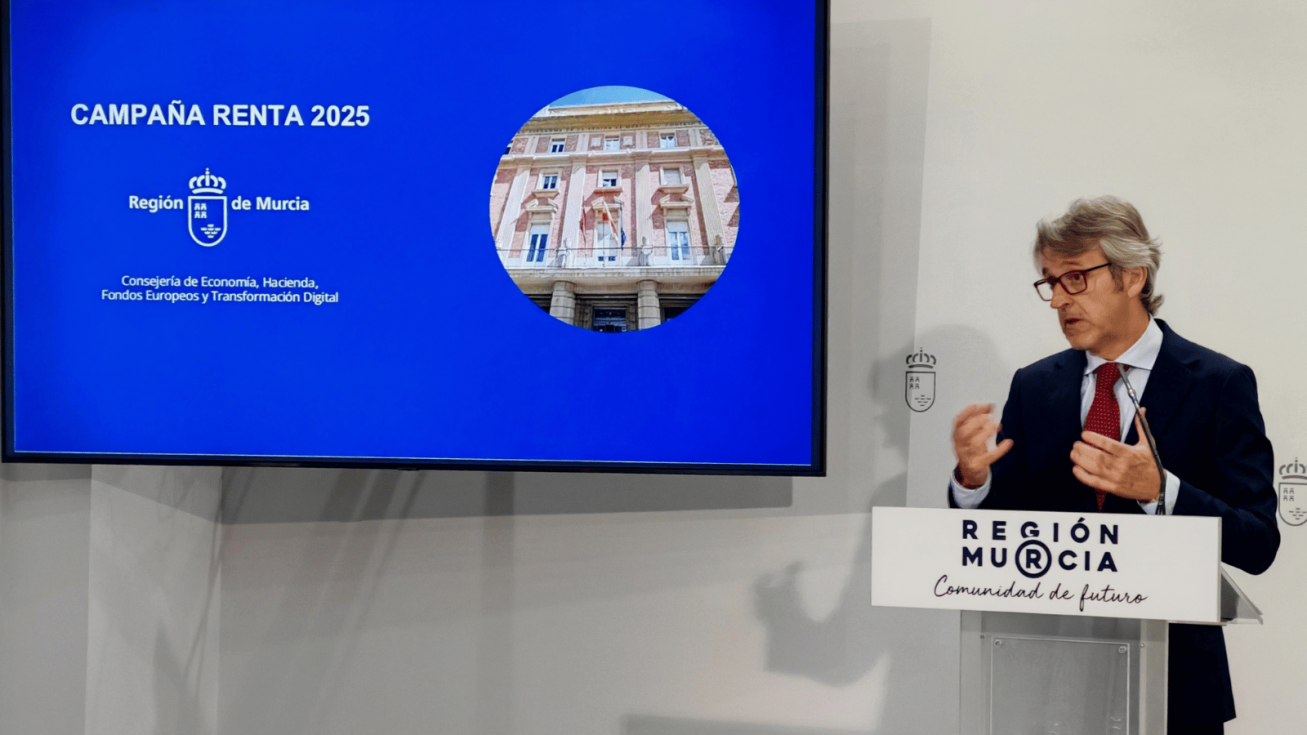 El consejero de Econom&iacute;a, Hacienda, Fondos Europeos y Transformaci&oacute;n Digital, Luis Alberto Mar&iacute;n - CARM