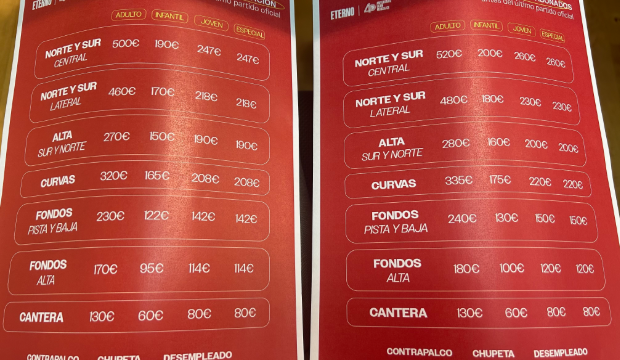 Foto de los precios Foto de los precios