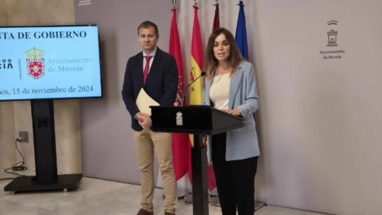 Rebeca P&eacute;rez durante una rueda de prensa (Imagen de archivo).