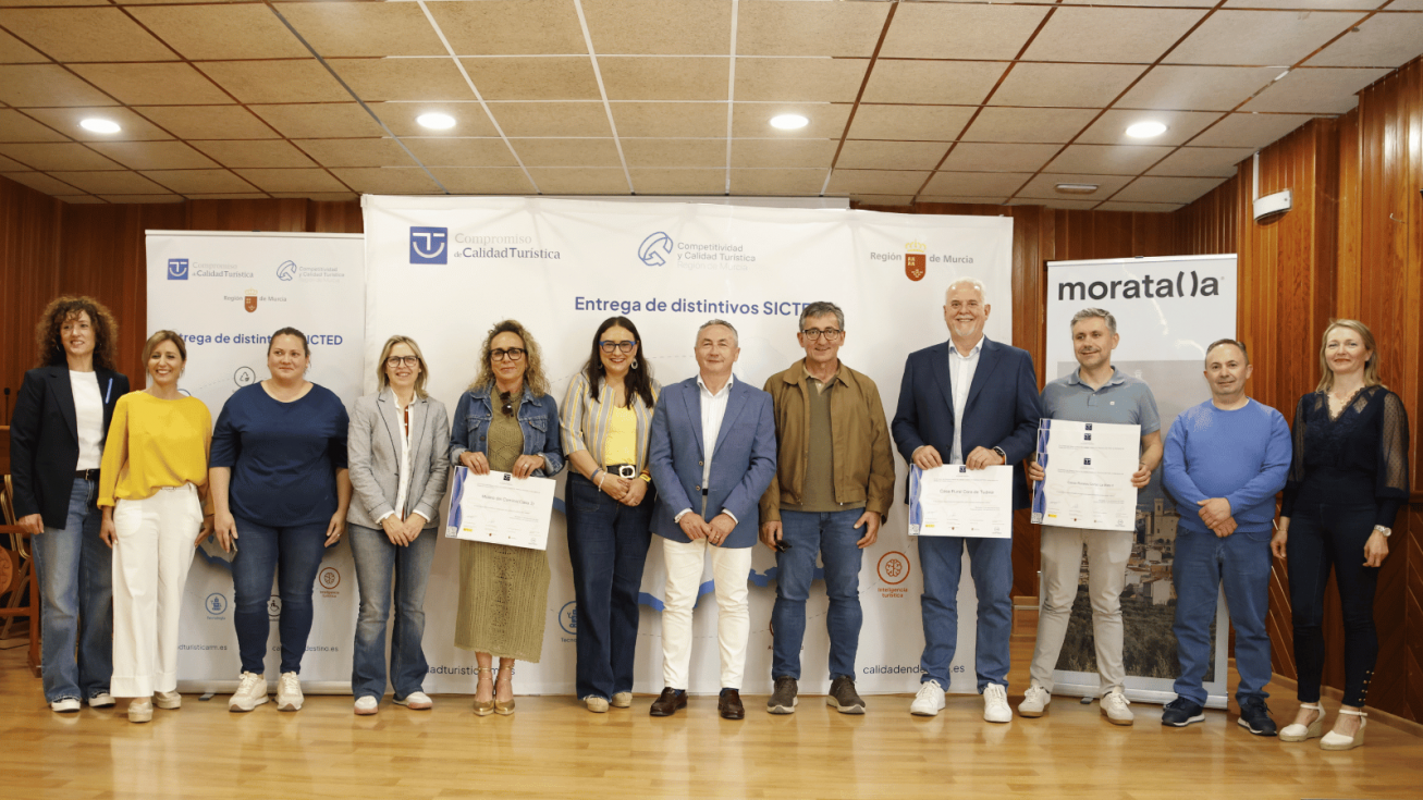 Entrega de distintivos del Sistema Integral de Calidad Turística Española en Destino (Sicted) en Moratalla - CARM Entrega de distintivos del Sistema Integral de Calidad Turística Española en Destino (Sicted) en Moratalla - CARM