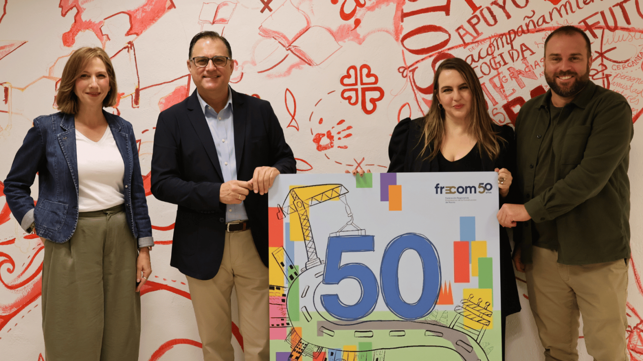 Visita de FRECOM a la l&iacute;nea de reformas y construcci&oacute;n de eh!laboras, la empresa de inserci&oacute;n de C&aacute;ritas Di&oacute;cesis de Cartagena