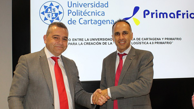 Juan Conesa y el rector de la UPCT, Alejandro D&iacute;az