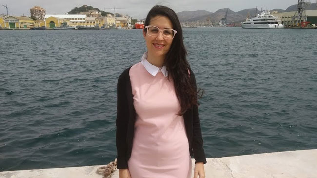 La alumna, Natalia Garc&iacute;a Esquiva, autora del trabajo