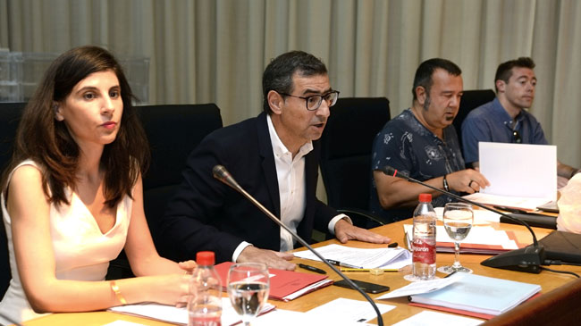 Momento de la celebraci&oacute;n del Claustru de la UMU con el rector Luj&aacute;n al frente
