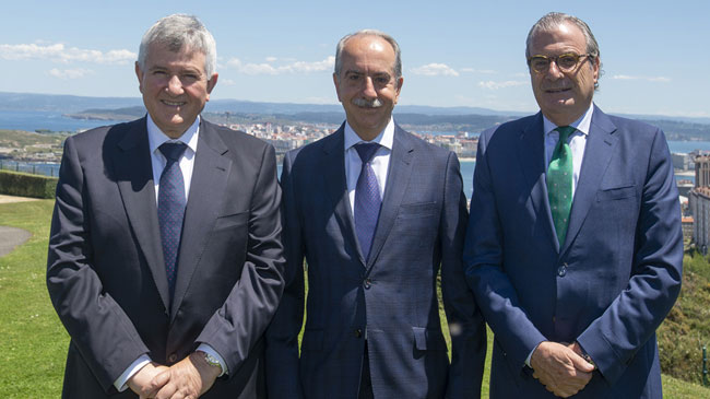 Pedro Mart&iacute;nez, Antonio Couceiro y Luis Mart&iacute;nez de Salas