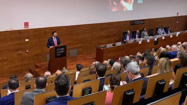 Alfonso Hern&aacute;ndez Zapata, ante la asamblea de Fremm