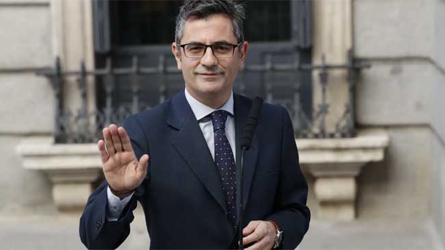 El ministro de Presidencia, F&eacute;lix Bola&ntilde;os