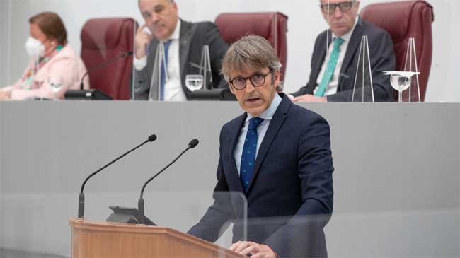 Luis Alberto Mar&iacute;n durante una comparecencia en la Asamblea Regional