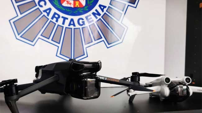 Modelo de drones que se incorporan a la Policía Local de Cartagena Modelo de drones que se incorporan a la Policía Local de Cartagena