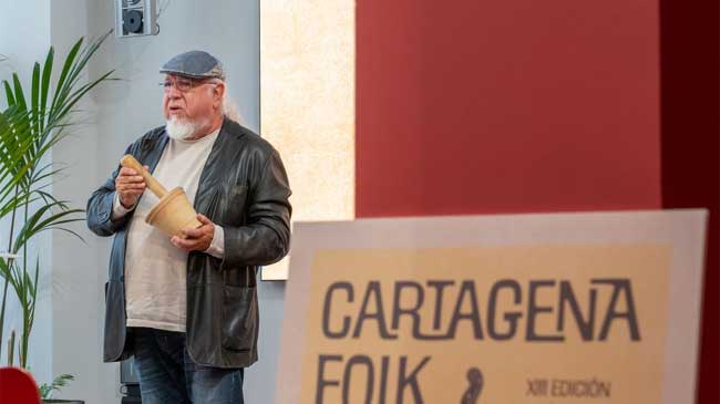 El folklorista Manuel Luna, uno de los protagonistas de Cartagena Folk