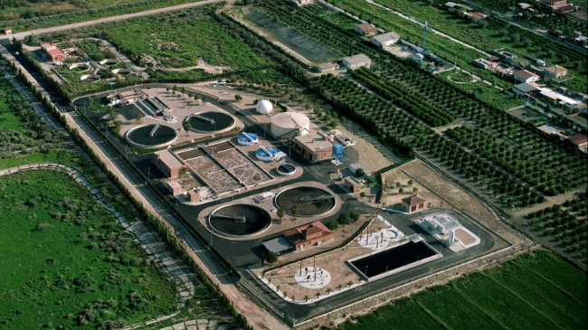 Imagen de la EDAR de Alcantarilla
