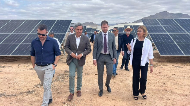 El director general de Energ&iacute;a, Francisco Miralles, en Jumilla