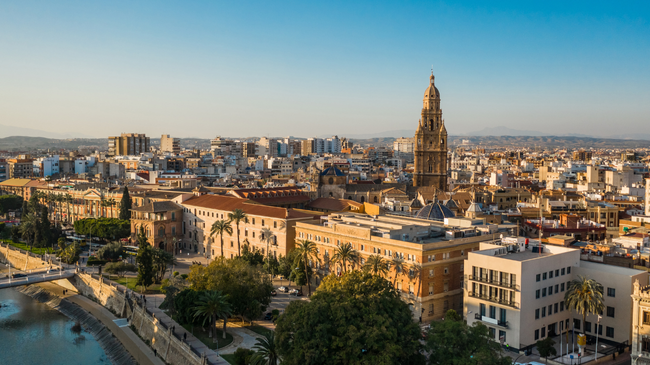 Vista general de la ciudad de Murcia. Vista general de la ciudad de Murcia.