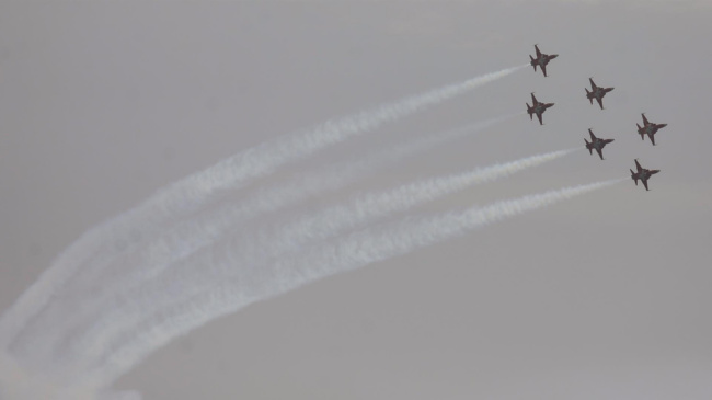 Festival a&eacute;reo &lsquo;Aire 2025&rsquo;, en el Centro Deportivo y Cultural del Ej&eacute;rcito del Aire y del Espacio (C.D.S.C.M.E.A.) 'Fern&aacute;ndez de Tudela', a 15 de junio de 2025, en San Javier, Regi&oacute;n de Murcia (Espa&ntilde