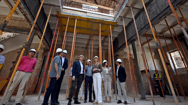 José Ballesta y Mariola Guevara visitan las obras de la Cárcel Vieja de Murcia. José Ballesta y Mariola Guevara visitan las obras de la Cárcel Vieja de Murcia.