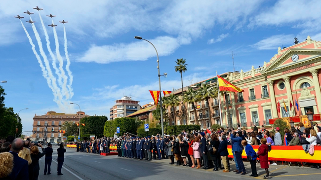 Imagen de archivo de la Patrulla Águila en Murcia Imagen de archivo de la Patrulla Águila en Murcia