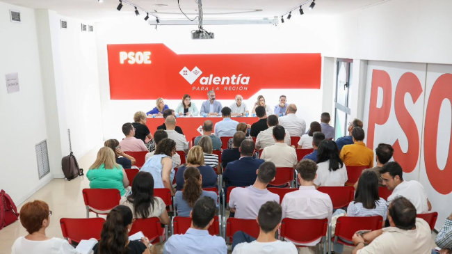 Reunión de la Comisión Ejecutiva Regional del PSRM-PSOE. Reunión de la Comisión Ejecutiva Regional del PSRM-PSOE.