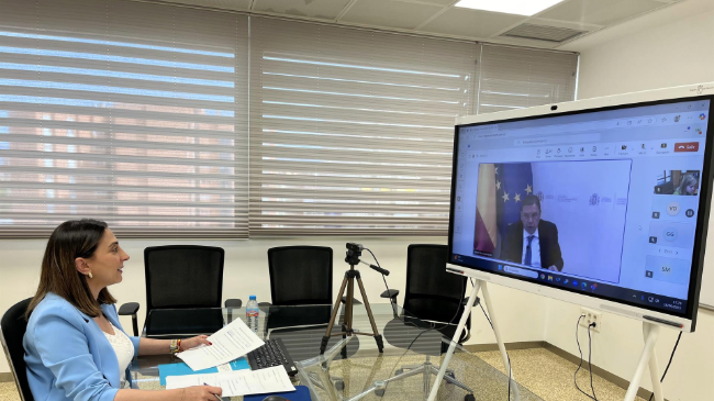 La consejera Sara Rubira durante su intervención en el Consejo Consultivo de Política Agrícola y Política Pesquera para Asuntos Comunitarios. La consejera Sara Rubira durante su intervención en el Consejo Consultivo de Política Agrícola y Política Pesquera para Asuntos Comunitarios.