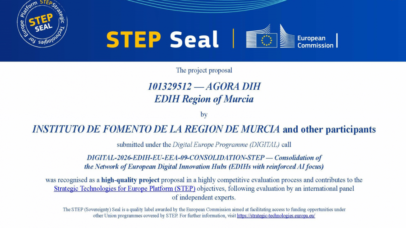 La Comisión Europea reconoce al ‘hub’ digital del Info como proyecto de excelencia para apoyar a las pymes