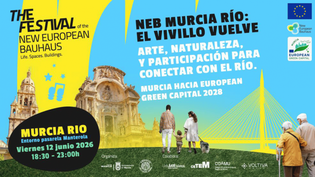 Murcia celebra junto al Segura una cita del Festival de la Nueva Bauhaus Europea