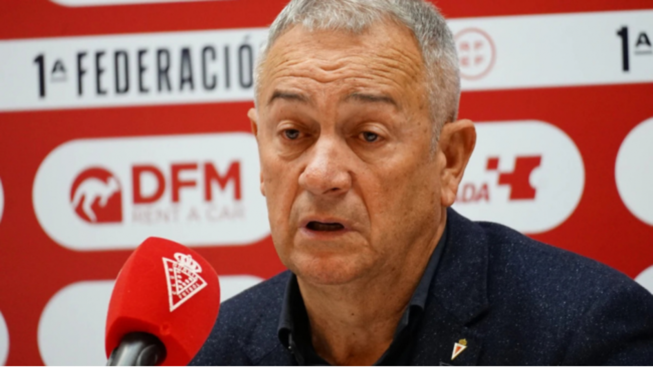 El Mercantil salva a Felipe Moreno: seguirá al frente del Real Murcia pese al concurso necesario