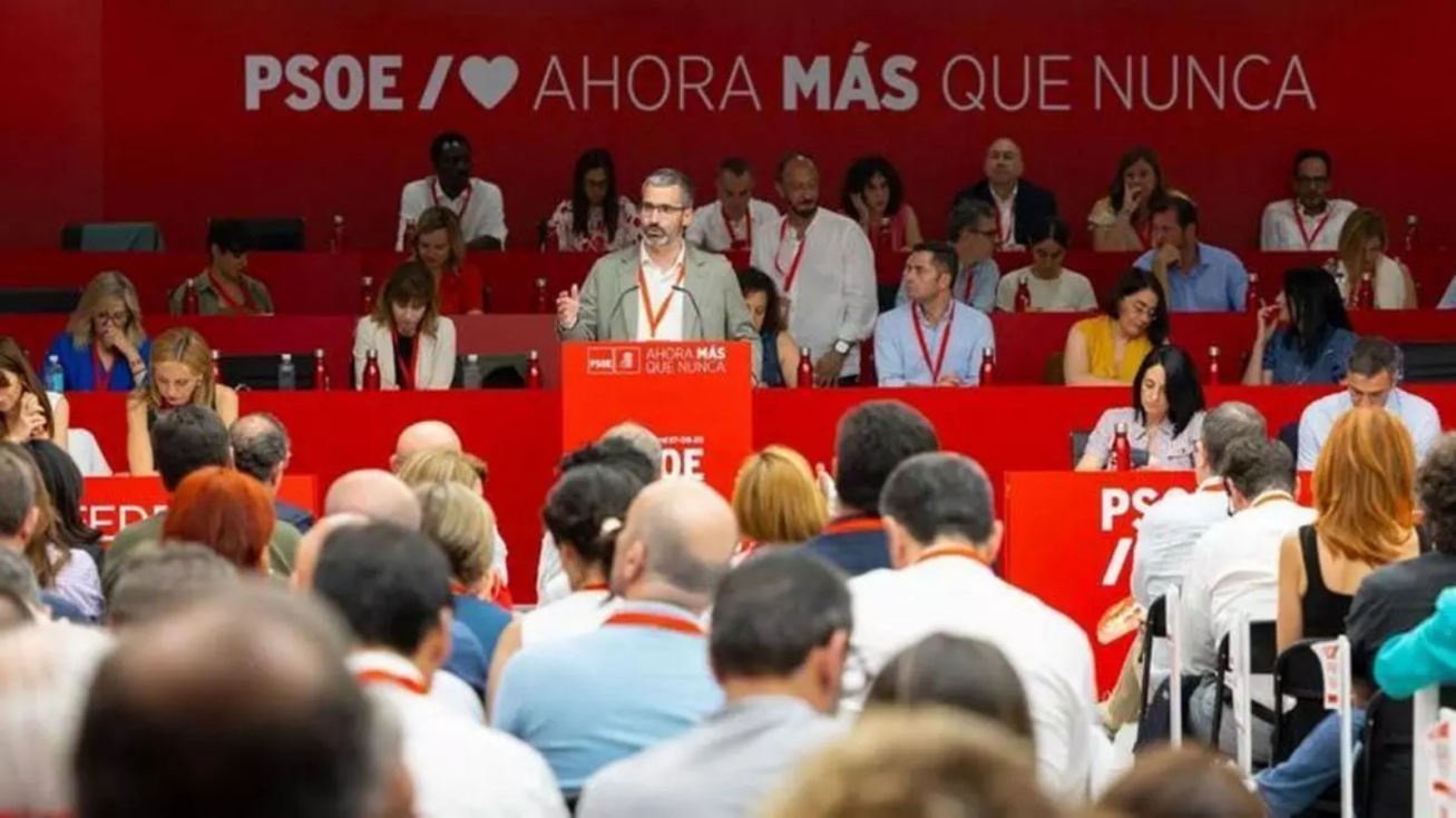 Francisco Lucas, este s&aacute;bado en el Comit&eacute; Federal del PSOE en Madrid.