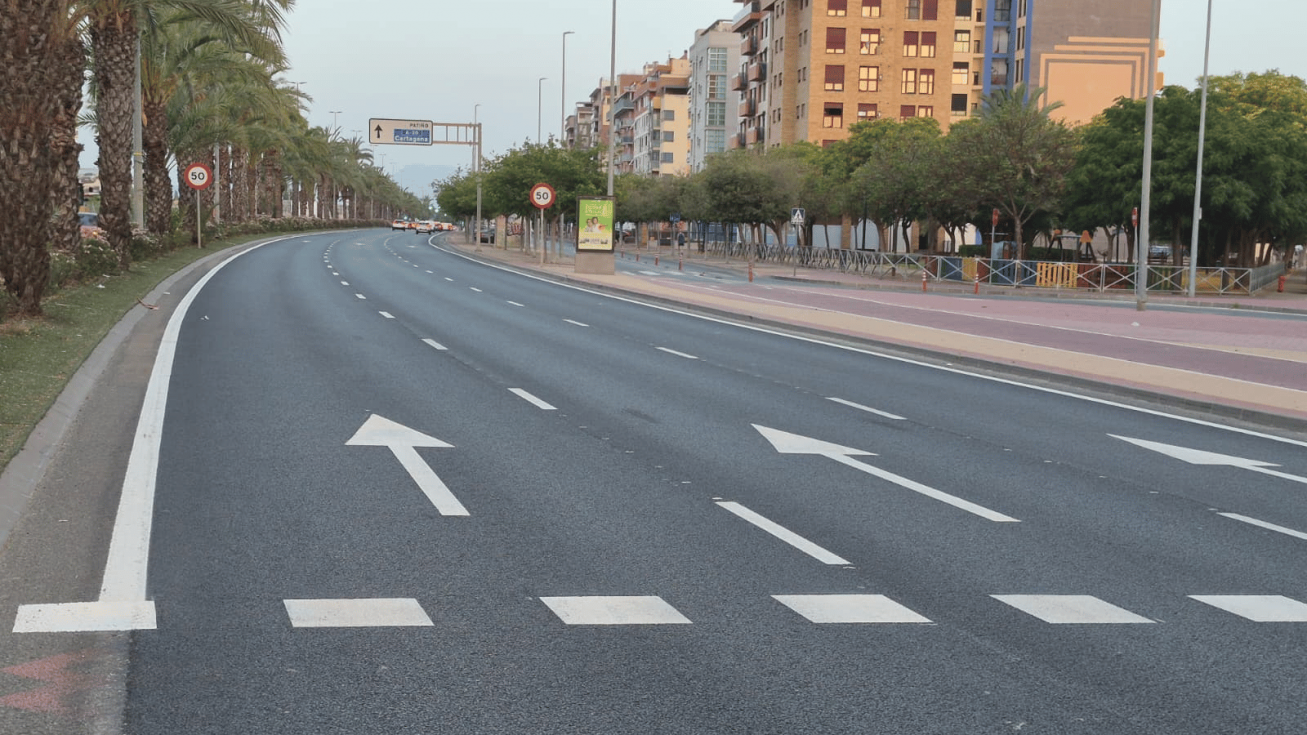 Ronda Sur recupera la normalidad tras la renovación completa de su firme