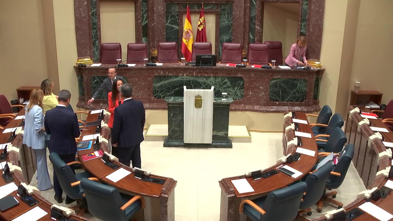 Hemiciclo de la Asamblea Regional de Murcia.
