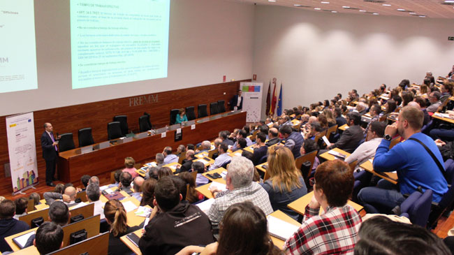 Momento de una jornada celebrada en Fremm sobre el control horario