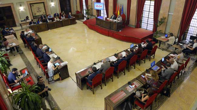 Pleno del ayuntamiento de Murcia