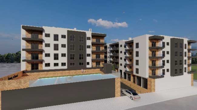 Recreaci&oacute;n de los nuevos edificios
