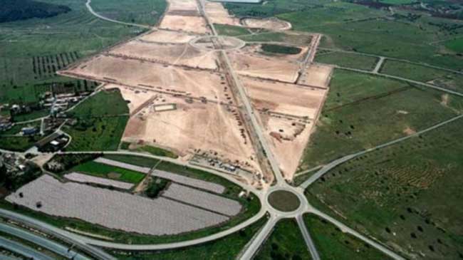 Vista a&eacute;rea del pol&iacute;gono de Los Camachos