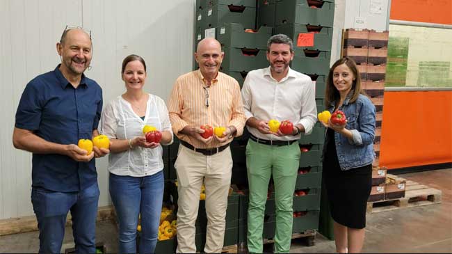 El consejero Luego con productores murcianos en Alemania