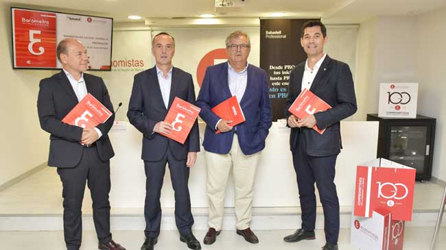 Momento de la presentación del barómetro del Colegio de Economistas Momento de la presentación del barómetro del Colegio de Economistas