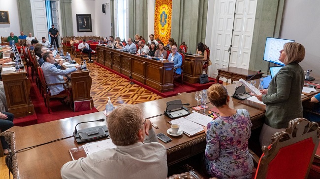 Imagen del debate sobre el estado del municipio, celebrado este martes