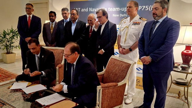 Firma del acuerdo de colaboraci&oacute;n entre Navantia y la compa&ntilde;&iacute;a india Larsen & Toubro