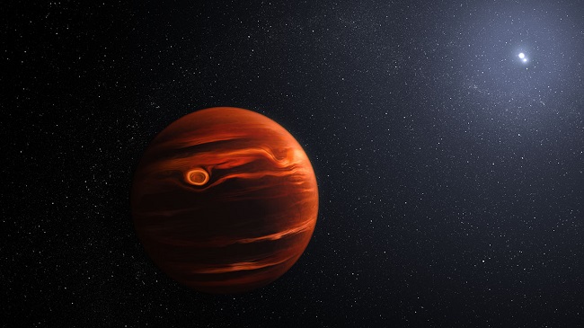 Recreaci&oacute;n del planeta extrasolar VHS1256b descubierto en 2015