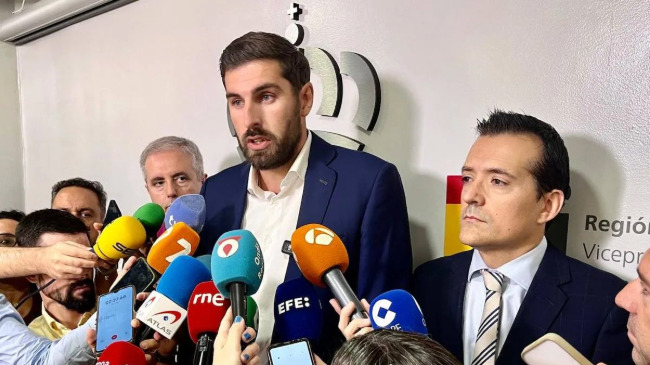 José Ángel Antelo, y José Manuel Pancorbo, en rueda de prensa José Ángel Antelo, y José Manuel Pancorbo, en rueda de prensa