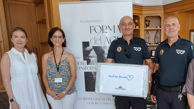 Representantes de Aguas de Murcia y Azul en Acci&oacute;n