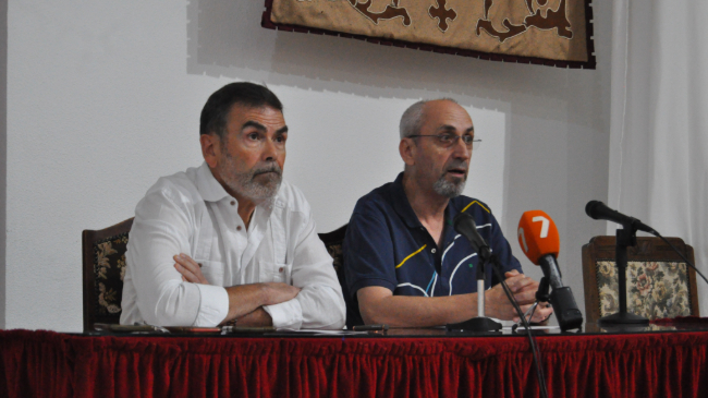 Pepe L&oacute;pez junto a &Aacute;ngel Tarifa, presidente del Partido Independiente Cartagonova