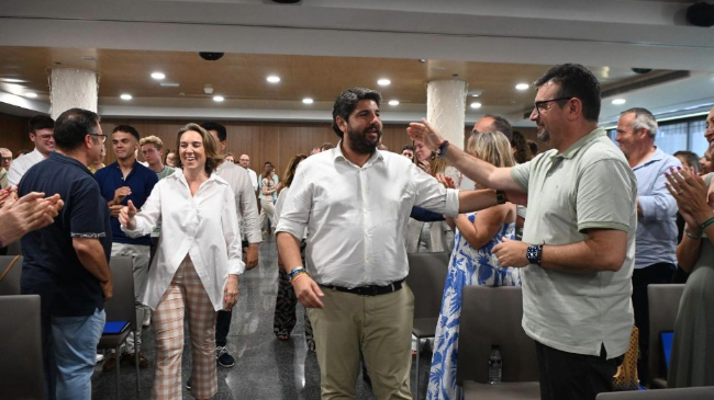 Fernando López Miras durante el Curso de Verano del PP Fernando López Miras durante el Curso de Verano del PP