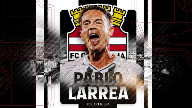 Pablo Larrea se convierte en nuevo fichaje del FC Cartagena |  FC Cartagena