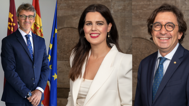 Luis Alberto Marín, Miriam Guardiola y Santiago López Noguera Luis Alberto Marín, Miriam Guardiola y Santiago López Noguera