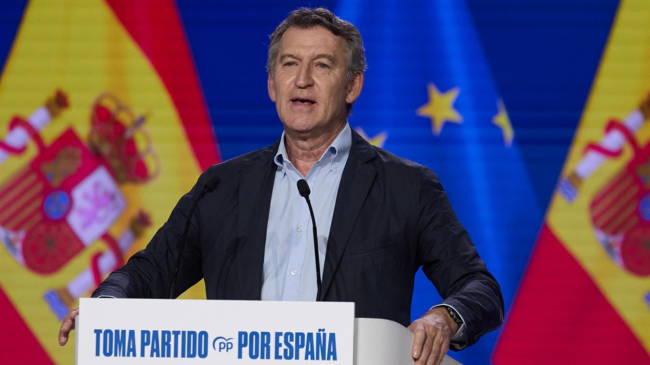 El presidente del PP, Alberto N&uacute;&ntilde;ez Feij&oacute;o, interviene durante la segunda jornada del XXI Congreso Nacional del Partido Popular, a 6 de julio de 2025, en Madrid (Espa&ntilde;a). | Foto: Jes&uacute;s Hell&iacute;n - Europa Press