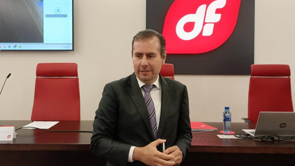 El presidente ejecutivo de Duro Felguera, Eduardo Espinosa, asiste a la reuni&oacute;n ordinaria de la Junta de Accionistas der la compa&ntilde;&iacute;a. - EUROPA PRESS