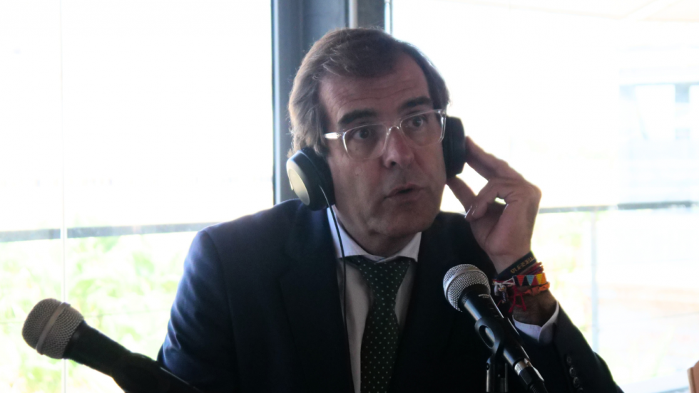 Pedro Pablo Hernández, presidente de la Autoridad Portuaria de Cartagena en las II Jornadas de MurciaEconomía-Defensa Pedro Pablo Hernández, presidente de la Autoridad Portuaria de Cartagena en las II Jornadas de MurciaEconomía-Defensa